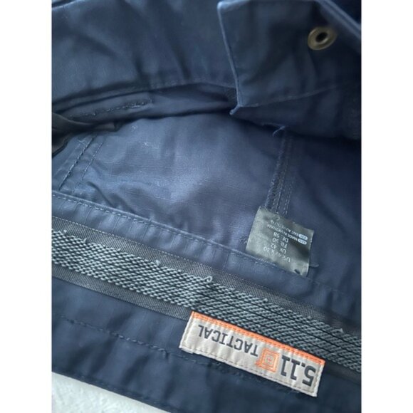5.11 Tactical Mens Cargo Pants 42x30 Navy Blue Outdoor Work Hiking Pants - Picture 9 of 13